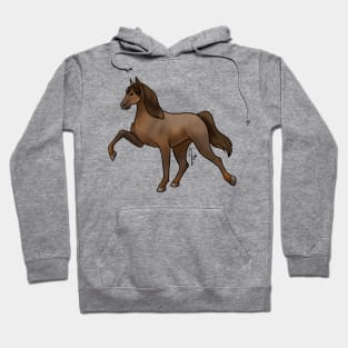 Horse - Tennessee Walker - Dark Chestnut Hoodie